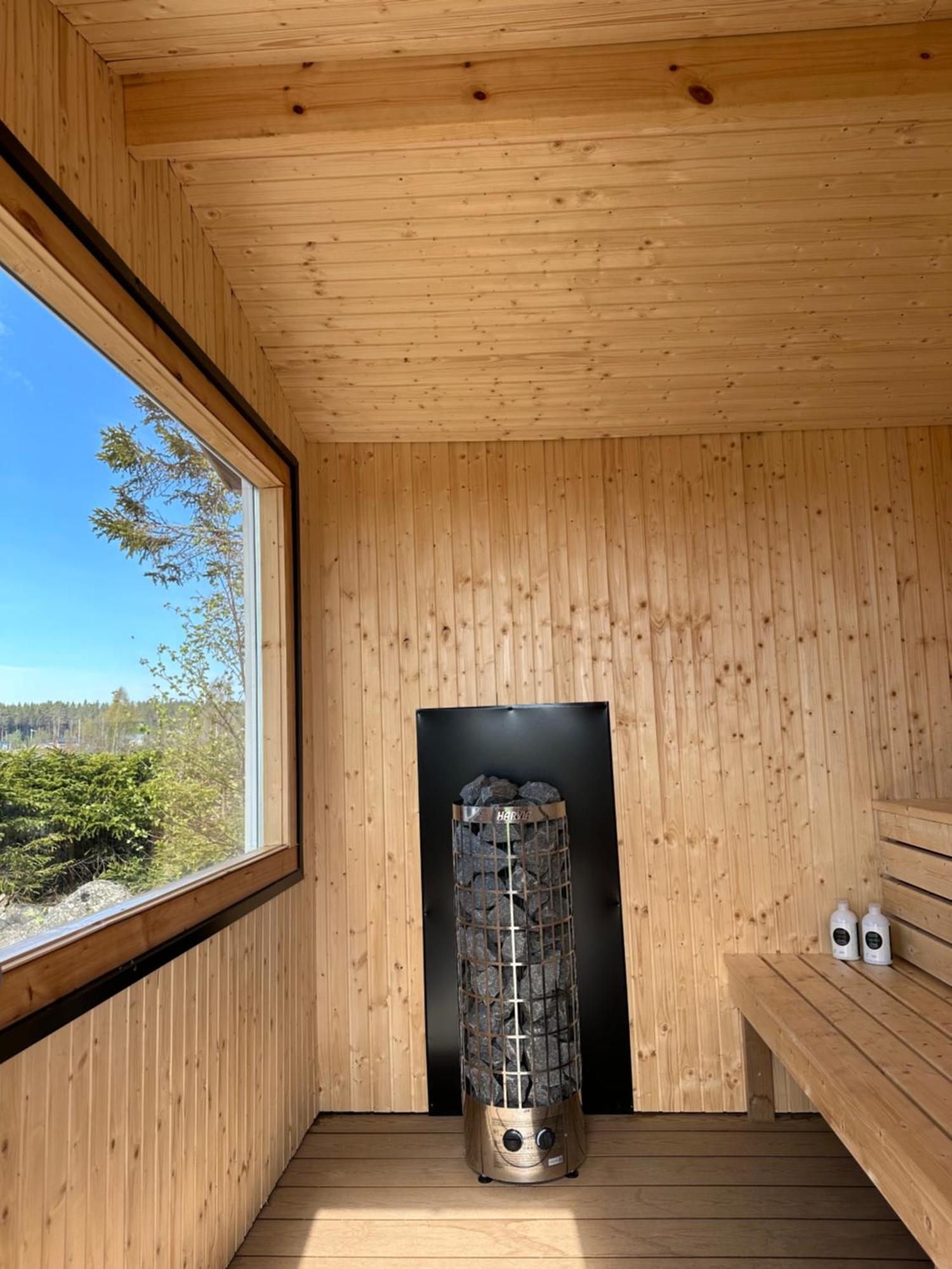 Stuga Med Havsutsikt Robertsfors Exteriér fotografie